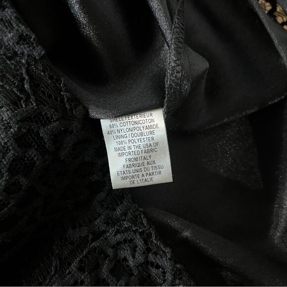 Milly of New York Lace Ruffle Sheath dress black - 2 - Picture 11 of 12